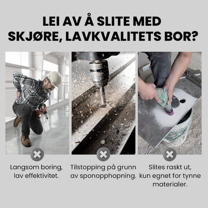 🔥2025 Hot Sale🔥Hög kvalitet 4-Flute Serrated Eccentric Drill Bit Set