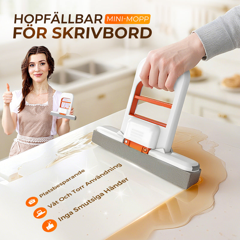 🧹✨Mini bärbar självvridande mopp