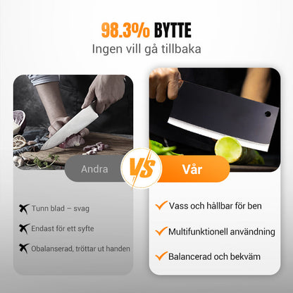 Darth Vader Ultra Sharp 🔥 Aldrig flis eller fläck Professionell kökskniv 💥