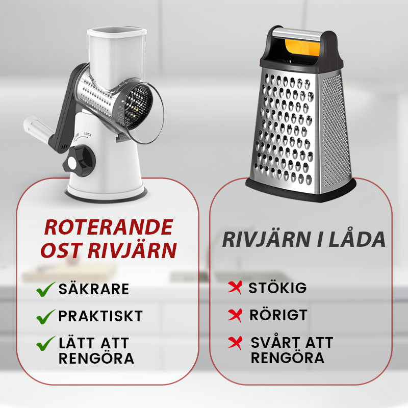 🥕Limiterad tid till halva priset-3 i 1 roterande osthyvel grönsaksrivare