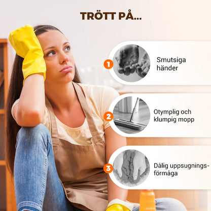 🧹✨Mini bärbar självvridande mopp