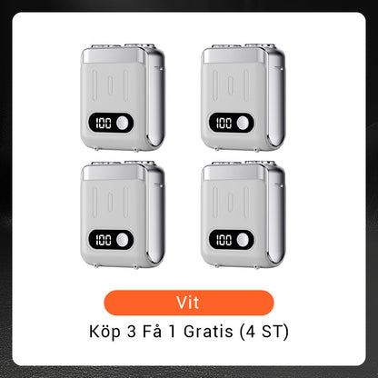 🔥Ny uppgradering🔥Bärbar Mini Roterande Elektrisk Rakapparat för Män