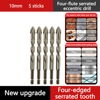 🔥2025 Hot Sale🔥Hög kvalitet 4-Flute Serrated Eccentric Drill Bit Set