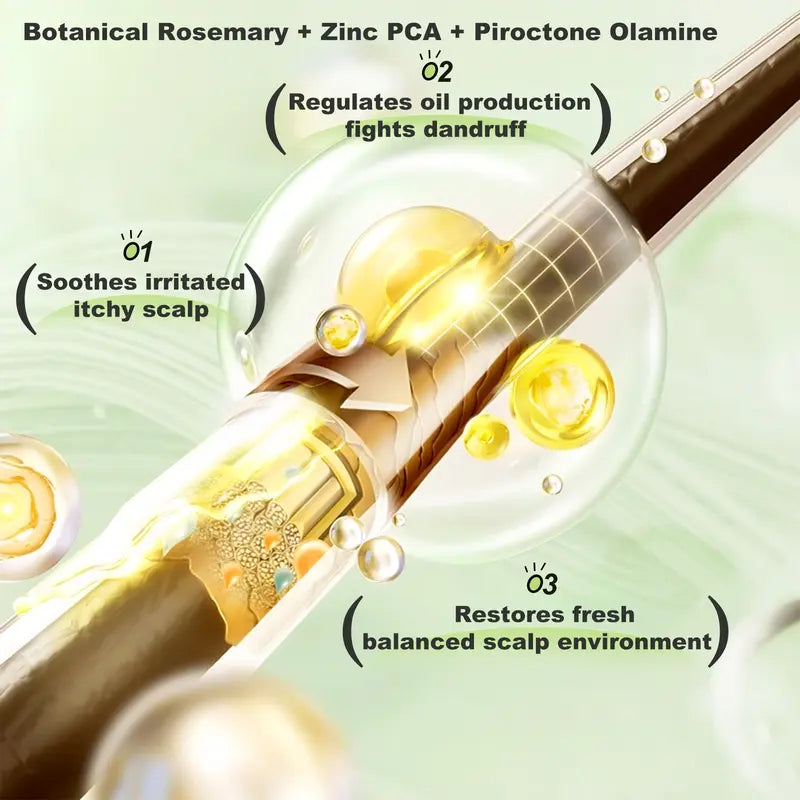 🧴 KÖP 2 FÅ 1 GRATIS! ✨ Slätt & glansigt hårshampoo - Naturlig tillväxt, djup reparation av hårfolliklar, sulfatfri formula för alla hårtyper 🌟📦