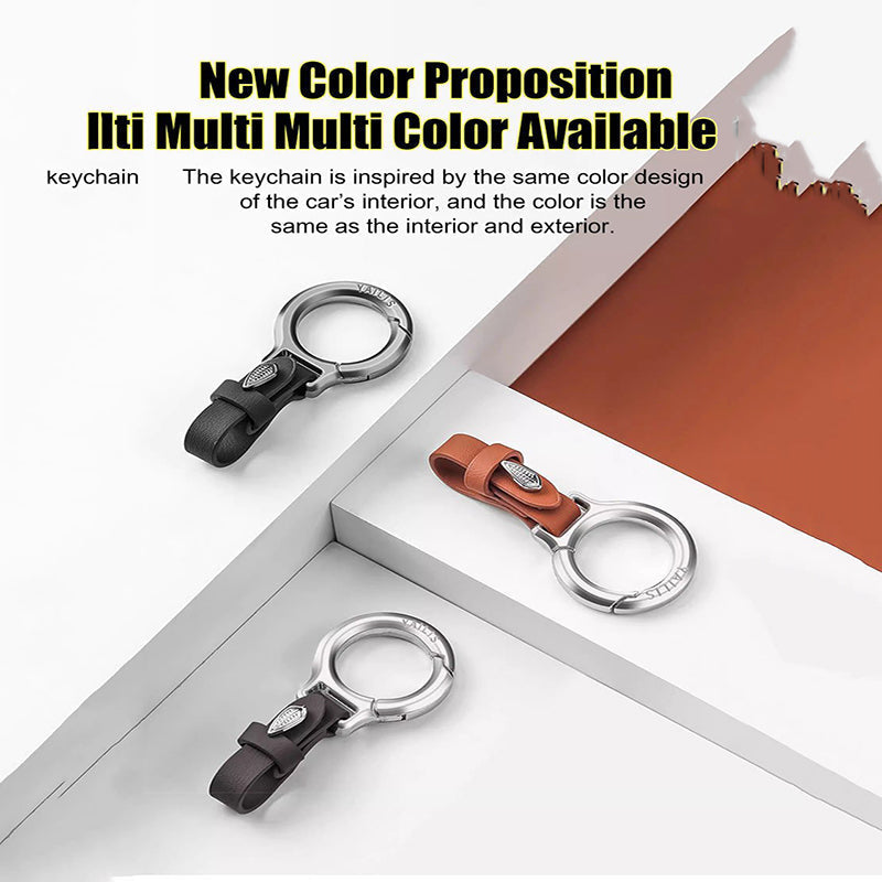 Lyxig Läder Bilnyckelring