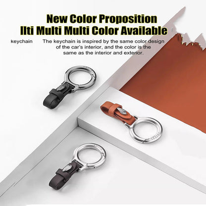 Lyxig Läder Bilnyckelring