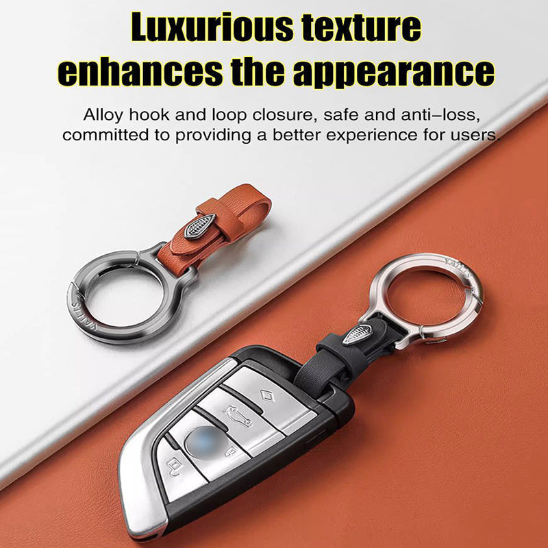 Lyxig Läder Bilnyckelring