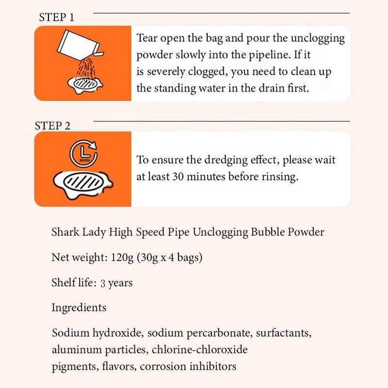 🎁Försäljning 50% rabatt🔥Kraftfullt avloppsrengöringspulver med flera användningsområden