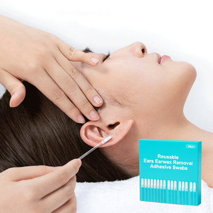 Återanvändbara öronvax avlägsnande klistermärken