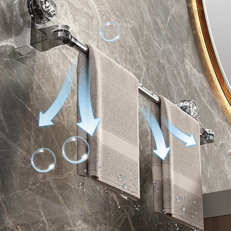 🛁 Light Luxury No-Punch – infällbar handdukshängare med sugkopp✨