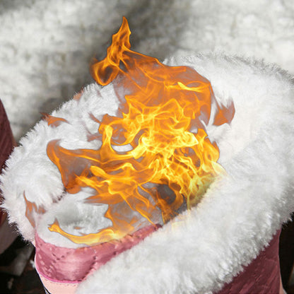 Fri leverans - Kvinnors trendiga utomhusvattentäta snöstövlar