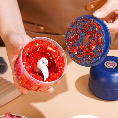 Sladdlös elektrisk minihackare för barnmat