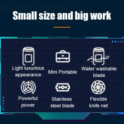 Bärbar kraftfull elektrisk rakapparat med visuell digital display