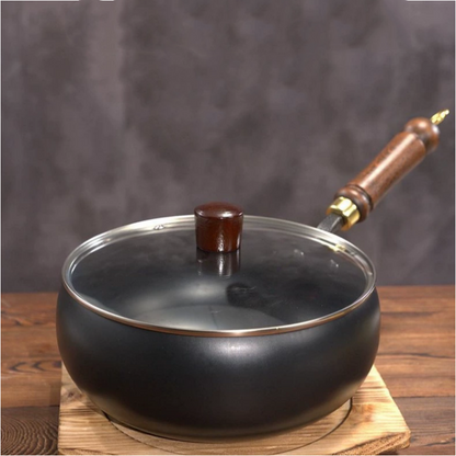 🔥Detta är sista dagen av kampanjen🔥Obelagd tjock järnpanna