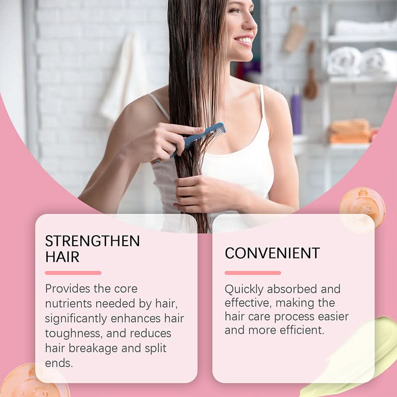 💝Fuktar, ger näring och reparerar på djupet 💝3-i-1 hårmask