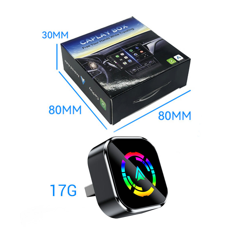 2-i-1 trådlös adapter för iPhone och Android Auto