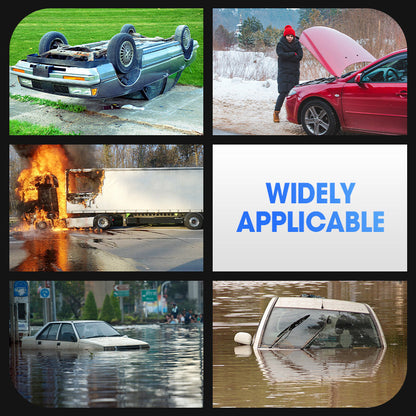 🔥Nya heta produkter🔥Multifunktionell dubbelhövdad bil säkerhetshammare💥Ett måste när du är ute och kör!