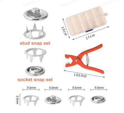 🔥Metallknappar med fästverktygssats